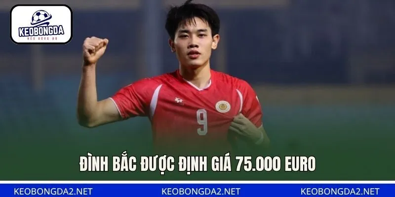 Đình Bắc được định giá 75.000 euro