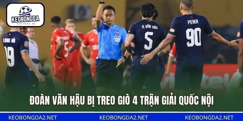 Đoàn Văn Hậu bị treo giò 4 trận giải quốc nội