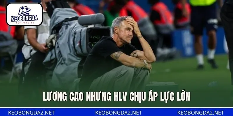 Lương cao nhưng HLV chịu áp lực lớn